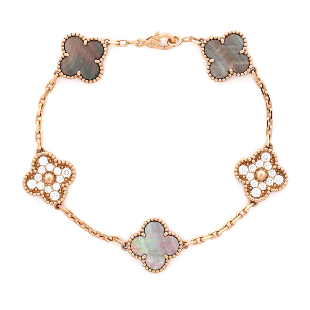 Van Cleef & Arpels Vintage Alhambra 5 Motifs Bracelet
